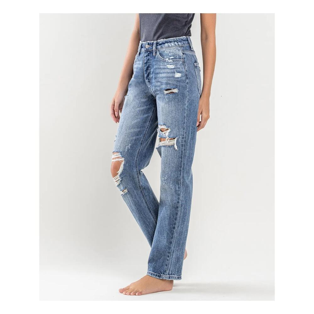 FLYING MONKEY 90'S Vintage Slim Straight Jeans - Y3913 - Size 28 - Picture 3 of 8